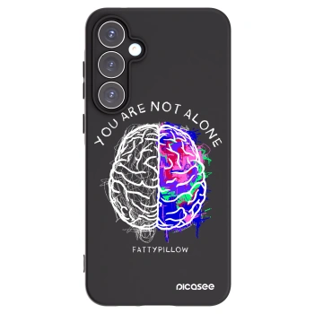Picasee silikónový čierny obal pre Samsung Galaxy A55 5G A556B - Brain - White