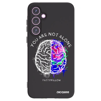 Picasee silikónový čierny obal pre Samsung Galaxy A35 5G A356B - Brain - White