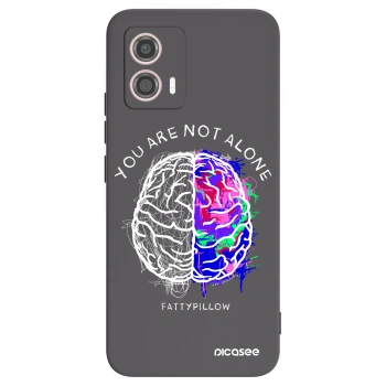 Obal pre Motorola Moto G53 5G - Brain - White