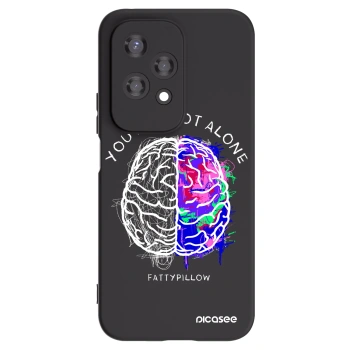 Picasee silikónový čierny obal pre Honor 200 Lite - Brain - White