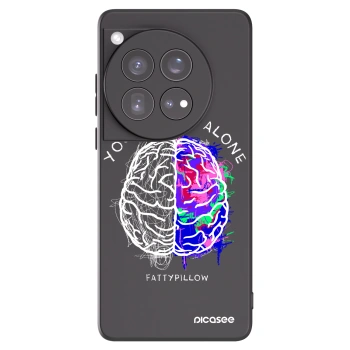 Picasee silikónový čierny obal pre OnePlus 12 5G - Brain - White