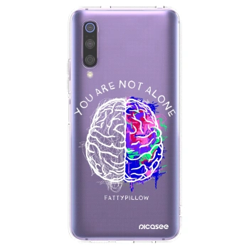 Picasee silikónový prehľadný obal pre Xiaomi Mi 9 - Brain - White