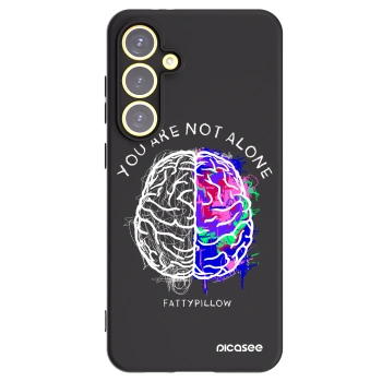Picasee silikónový čierny obal pre Samsung Galaxy S24 FE S721B - Brain - White
