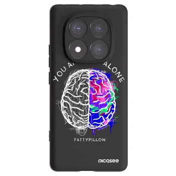 Picasee silikónový čierny obal pre Xiaomi Redmi Note 14 Pro+ 5G - Brain - White