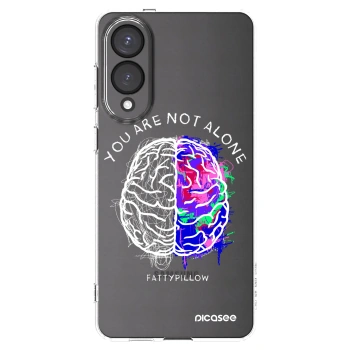 Picasee silikónový prehľadný obal pre Samsung Galaxy S25 Edge 5G - Brain - White