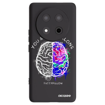Picasee silikónový čierny obal pre Honor Magic7 Lite 5G - Brain - White