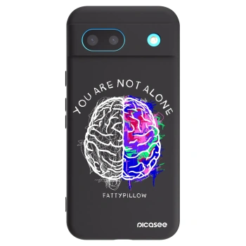 Picasee silikónový čierny obal pre Google Pixel 8a - Brain - White
