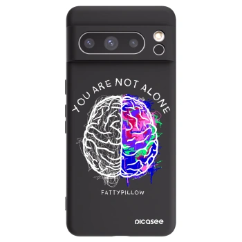 Picasee silikónový čierny obal pre Google Pixel 8 Pro - Brain - White