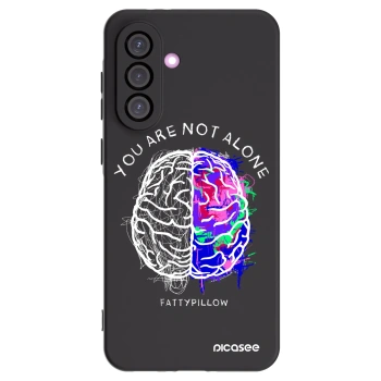 Picasee silikónový čierny obal pre Samsung Galaxy A56 5G A566B - Brain - White