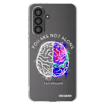Picasee silikónový prehľadný obal pre Samsung Galaxy A56 5G A566B - Brain - White