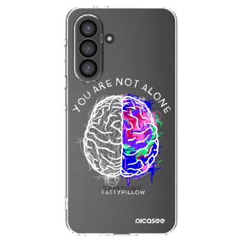 Picasee silikónový prehľadný obal pre Samsung Galaxy A36 5G - Brain - White
