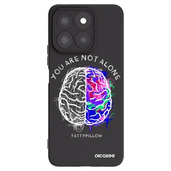 Picasee silikónový čierny obal pre Honor X8c - Brain - White