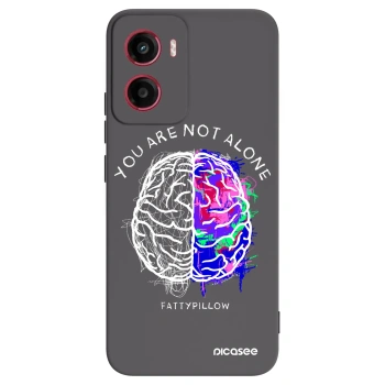 Picasee silikónový čierny obal pre Motorola Moto G05 - Brain - White