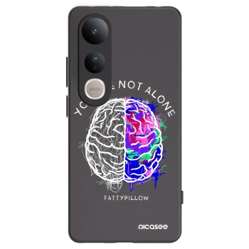 Picasee silikónový čierny obal pre Vivo V50 Lite 5G - Brain - White