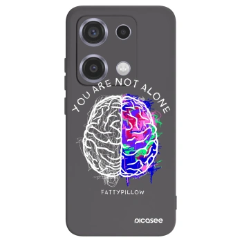 Picasee silikónový čierny obal pre Xiaomi Redmi Note 14S - Brain - White