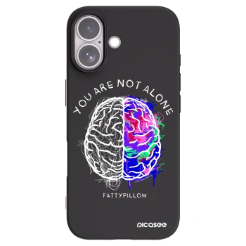 Picasee silikónový čierny obal pre Apple iPhone 17 - Brain - White