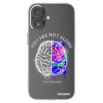 Picasee silikónový prehľadný obal pre Apple iPhone 17 - Brain - White
