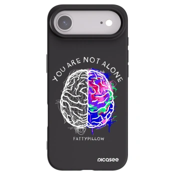 Picasee silikónový čierny obal pre Apple iPhone Air - Brain - White