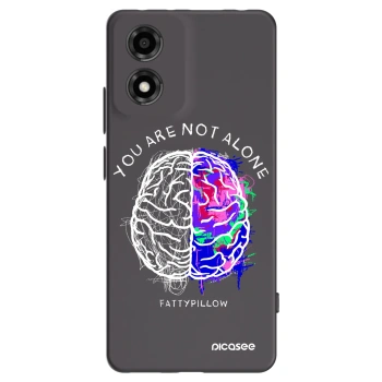 Picasee silikónový čierny obal pre Motorola Moto E14 - Brain - White