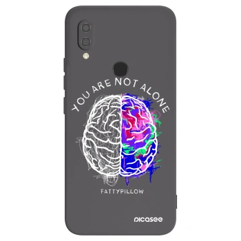 Picasee silikónový čierny obal pre Xiaomi Redmi 7 - Brain - White