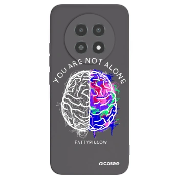 Picasee silikónový čierny obal pre Realme 12X - Brain - White