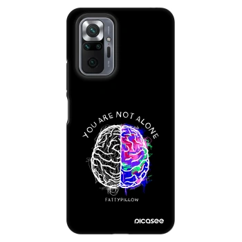 Obal pre Xiaomi Redmi Note 10 Pro - Brain - White