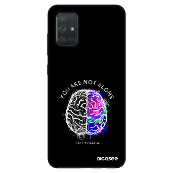 Obal pre Samsung Galaxy A71 A715F - Brain - White