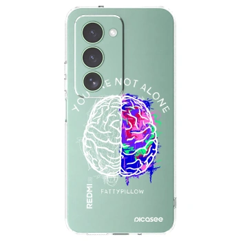 Picasee silikónový prehľadný obal pre Xiaomi Redmi 15 5G - Brain - White