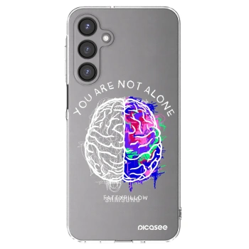 Picasee silikónový prehľadný obal pre Samsung Galaxy A16 4G - Brain - White