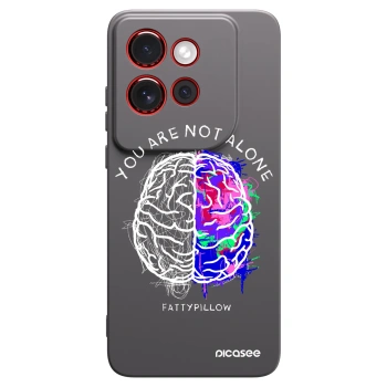 Picasee silikónový čierny obal pre Motorola Edge 60 Neo 5G - Brain - White
