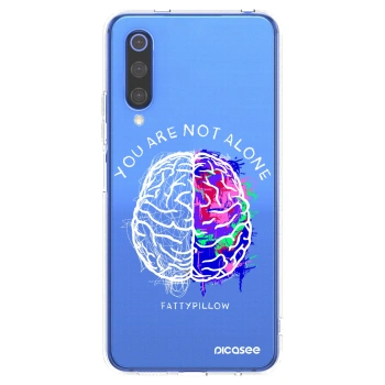 Picasee silikónový prehľadný obal pre Xiaomi Mi 9 SE - Brain - White