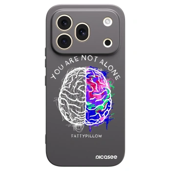 Picasee silikónový čierny obal pre Honor 600 Pro - Brain - White