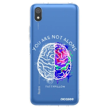 Picasee silikónový prehľadný obal pre Xiaomi Redmi 7A - Brain - White