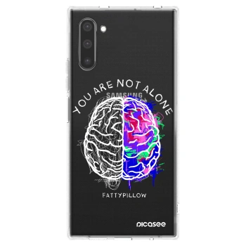 Picasee silikónový prehľadný obal pre Samsung Galaxy Note 10 N970F - Brain - White