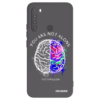 Picasee silikónový čierny obal pre Xiaomi Redmi Note 8 - Brain - White
