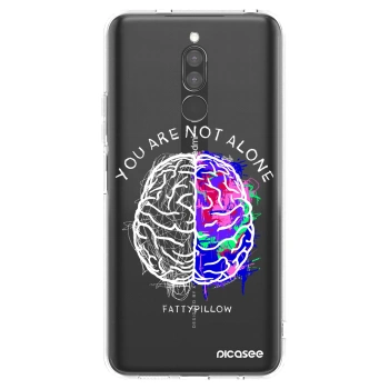 Picasee silikónový prehľadný obal pre Xiaomi Redmi 8 - Brain - White
