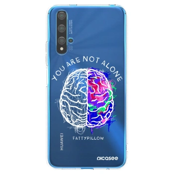 Picasee silikónový prehľadný obal pre Huawei Nova 5T - Brain - White