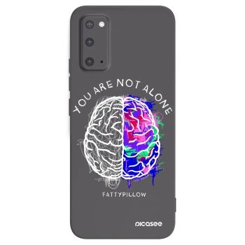 Picasee silikónový čierny obal pre Samsung Galaxy S20 G980F - Brain - White