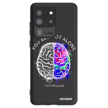 Picasee silikónový čierny obal pre Samsung Galaxy S20 Ultra 5G G988F - Brain - White