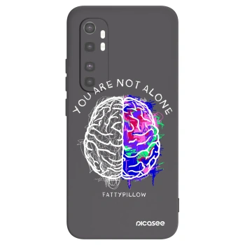Picasee silikónový čierny obal pre Xiaomi Mi Note 10 Lite - Brain - White