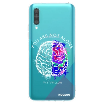 Picasee silikónový prehľadný obal pre Samsung Galaxy A30s A307F - Brain - White