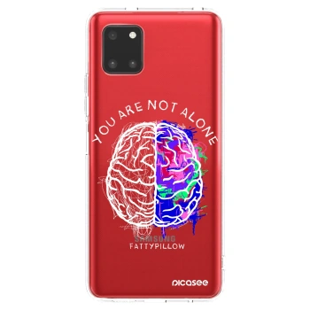 Picasee silikónový prehľadný obal pre Samsung Galaxy Note 10 Lite N770F - Brain - White