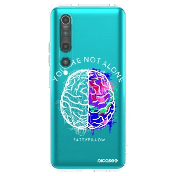 Picasee silikónový prehľadný obal pre Xiaomi Mi 10 - Brain - White