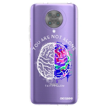 Picasee silikónový prehľadný obal pre Xiaomi Poco F2 Pro - Brain - White