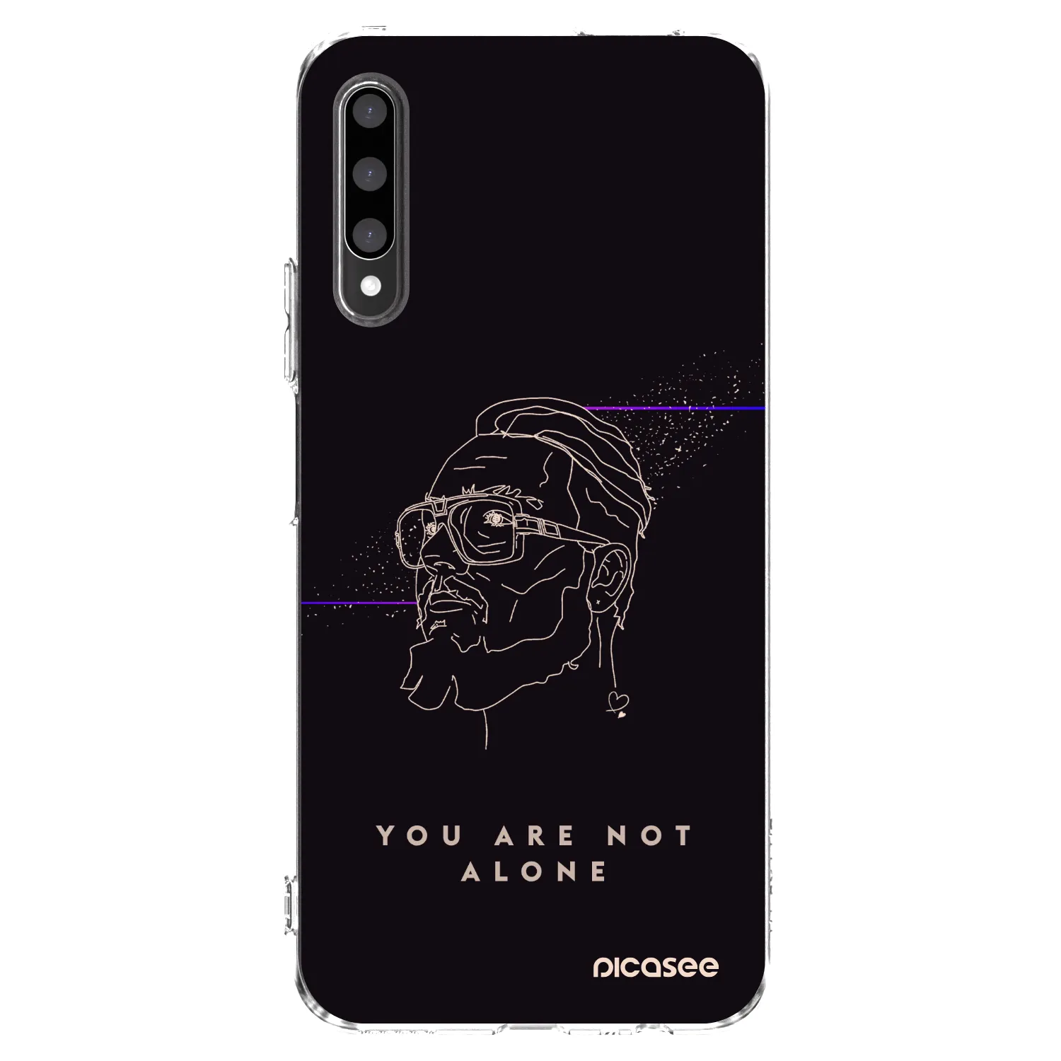 Picasee silikónový prehľadný obal pre Honor 9X Pro - You are not alone