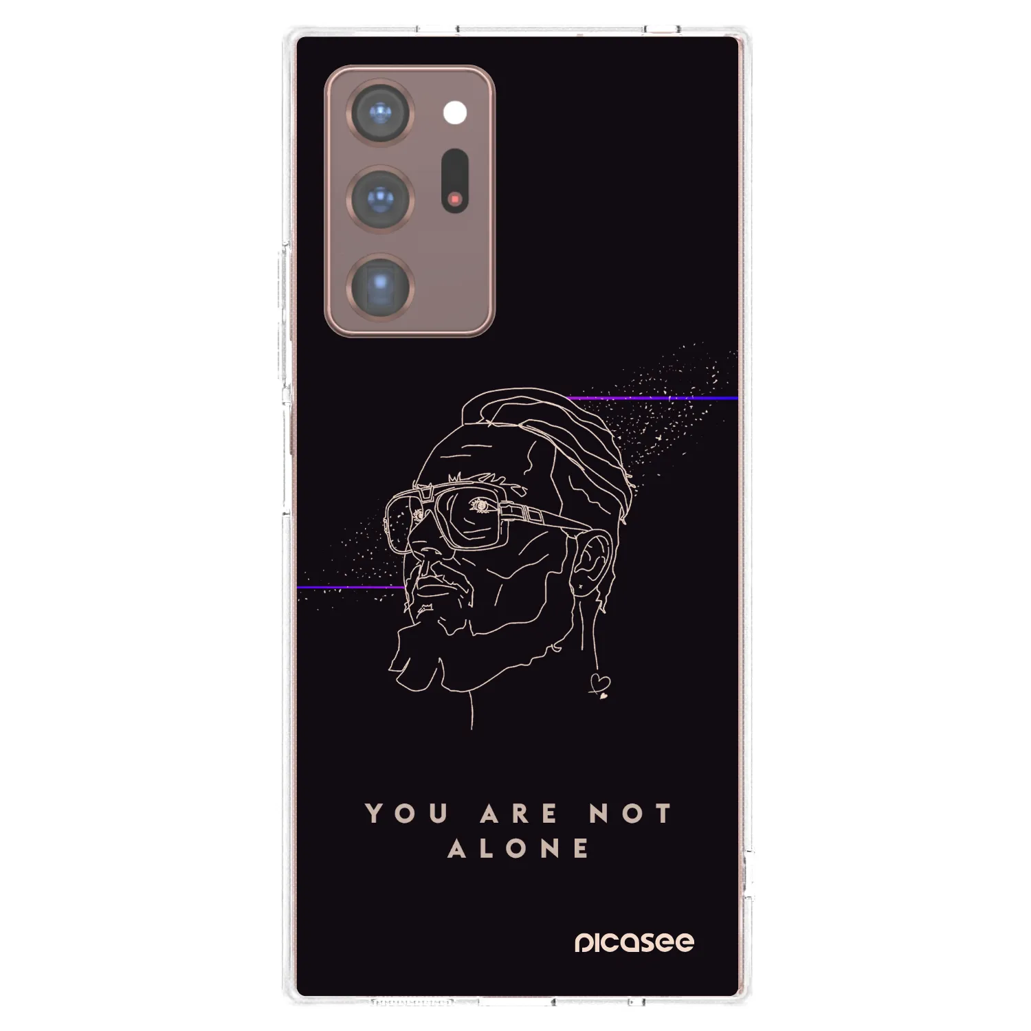 Picasee silikónový prehľadný obal pre Samsung Galaxy Note 20 Ultra - You are not alone
