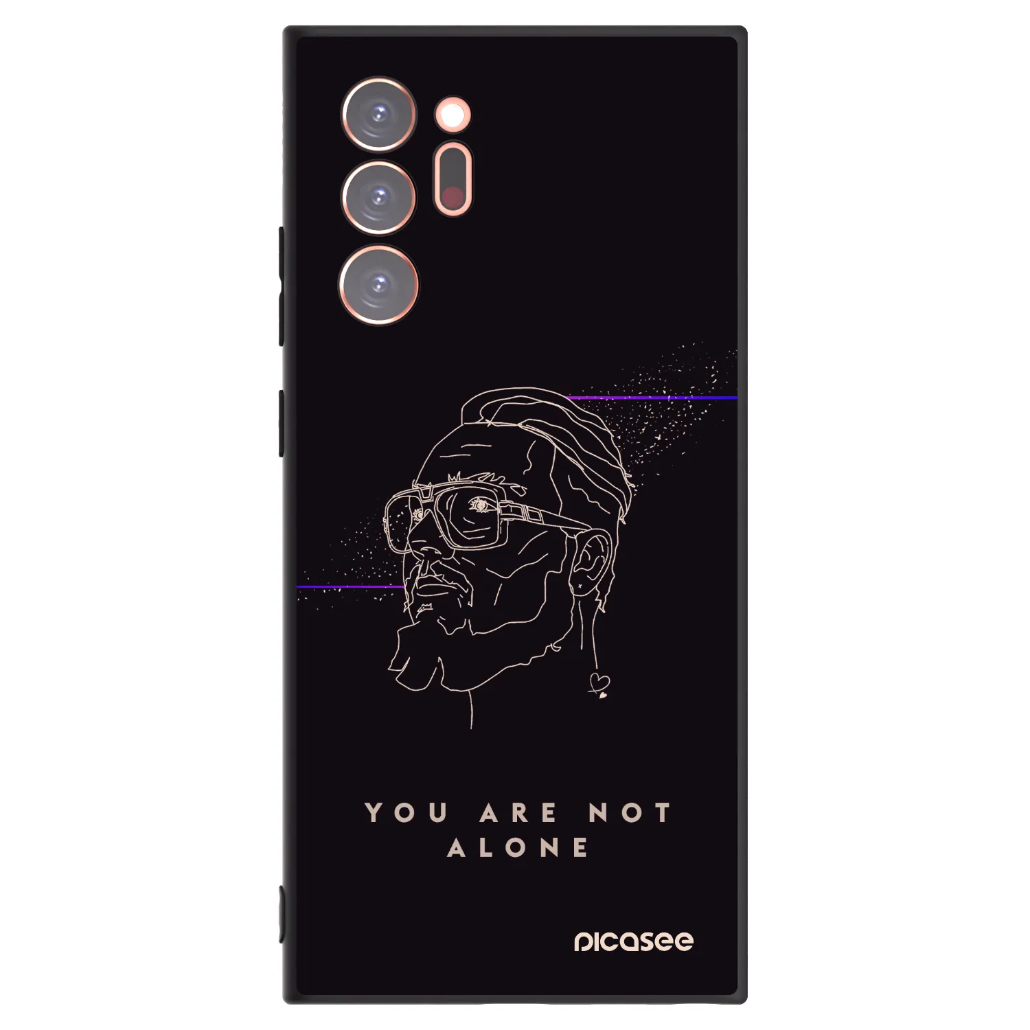 Picasee silikónový čierny obal pre Samsung Galaxy Note 20 Ultra - You are not alone