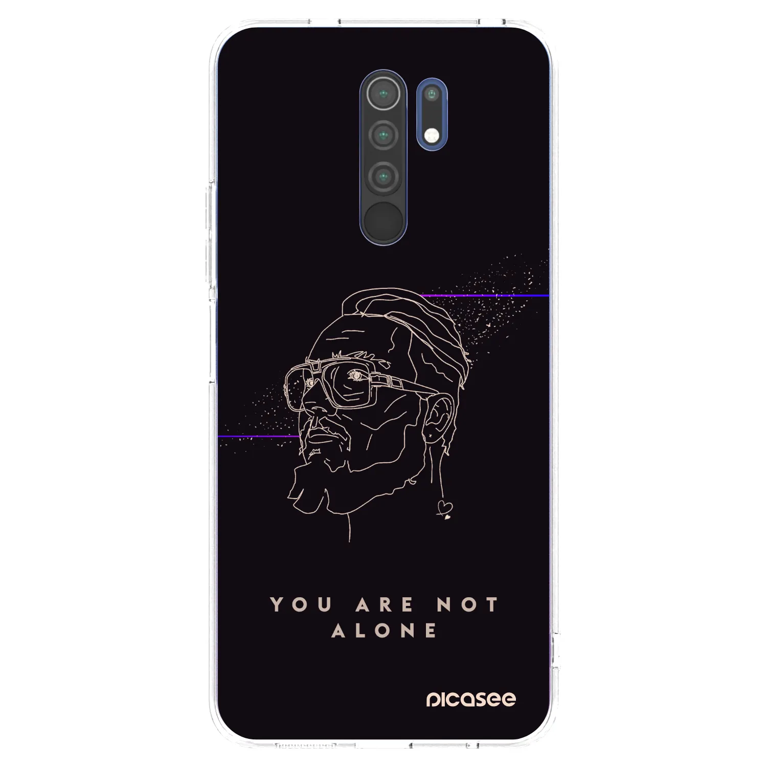 Picasee silikónový prehľadný obal pre Xiaomi Redmi 9 - You are not alone