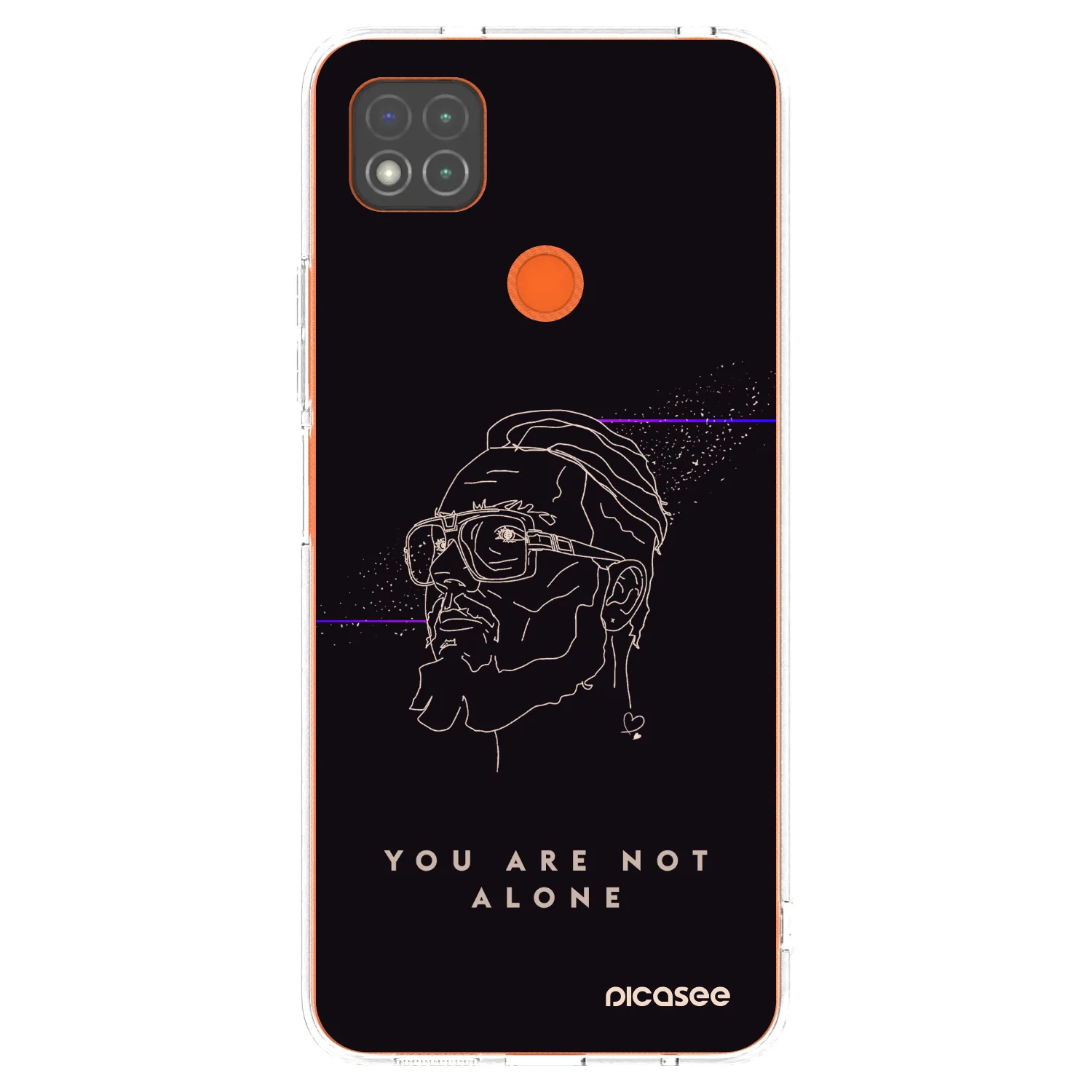 Picasee silikónový prehľadný obal pre Xiaomi Redmi 9C - You are not alone