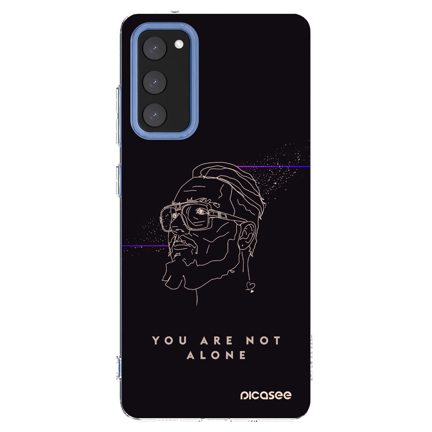 Picasee silikónový prehľadný obal pre Samsung Galaxy S20 FE - You are not alone